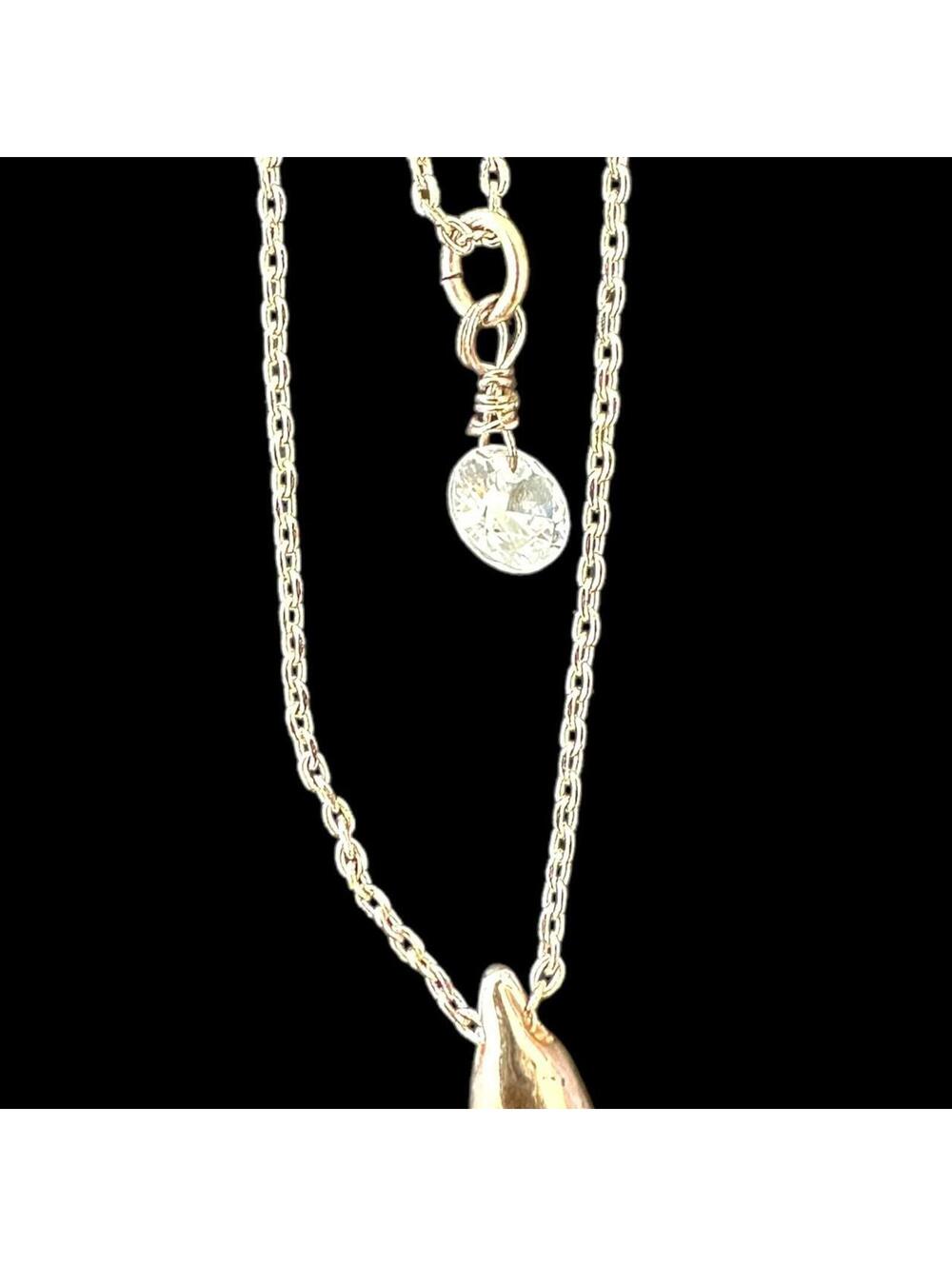 Silver Tone Layered Pendant Necklace with Chain Extender